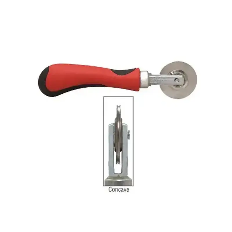 CRL CG27K7 Steel 1/8" Comfort Grip Single Concave Edge Roller