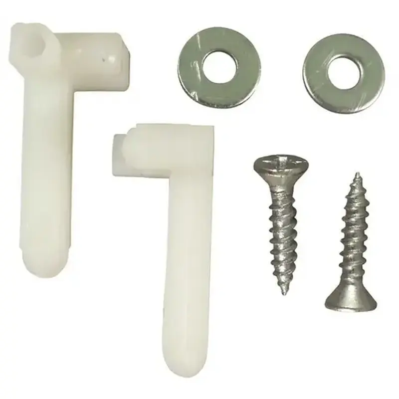 Brixwell 90-99-XCP25 Plastic Window Screen Swivel Latch with Screw White - pack of 25