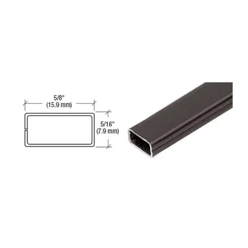 Brixwell WSSB58BRZ-CCP48 Bronze 5/8" x 5/16" Roll Formed Aluminum Spreader Bar  48" Stock Length