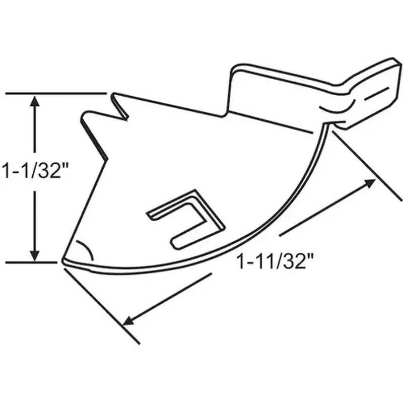 Brixwell 750-2962208-XCP25 Andersen Knife Latch Pair - pack of 25