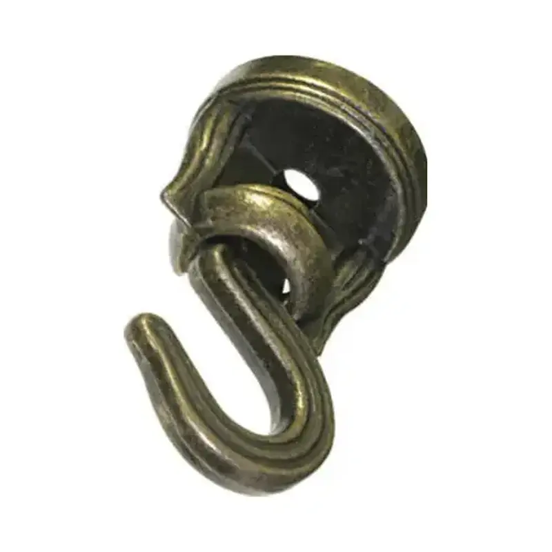 HILLMAN FASTENERS 122288 Ceiling Hook, Swivel, Antique Brass