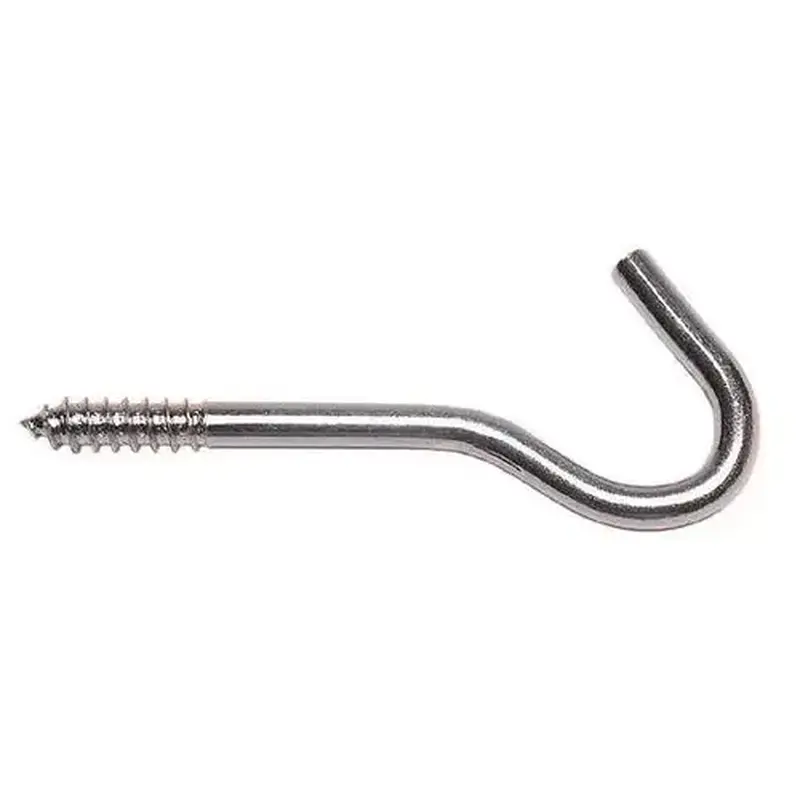 National Hardware N220863-XCP10 2156BC 1/4" x 4-1/4" Screw Hook Zinc Plated Finish - pack of 10