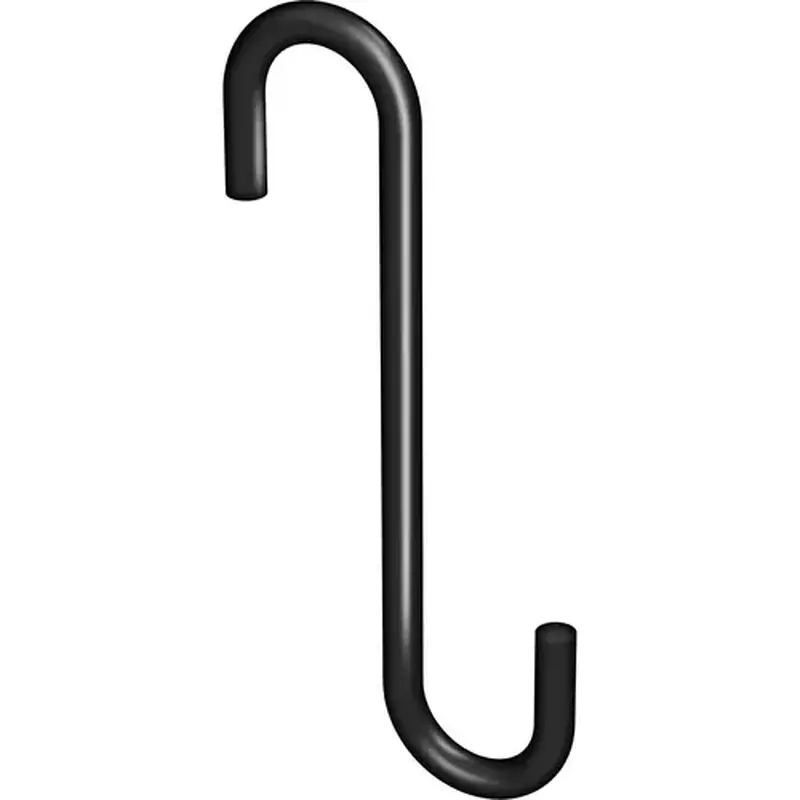 National Hardware N275-514 2648 4-3/4 In. Black Steel Modern Small S-Hook Plant Hanger