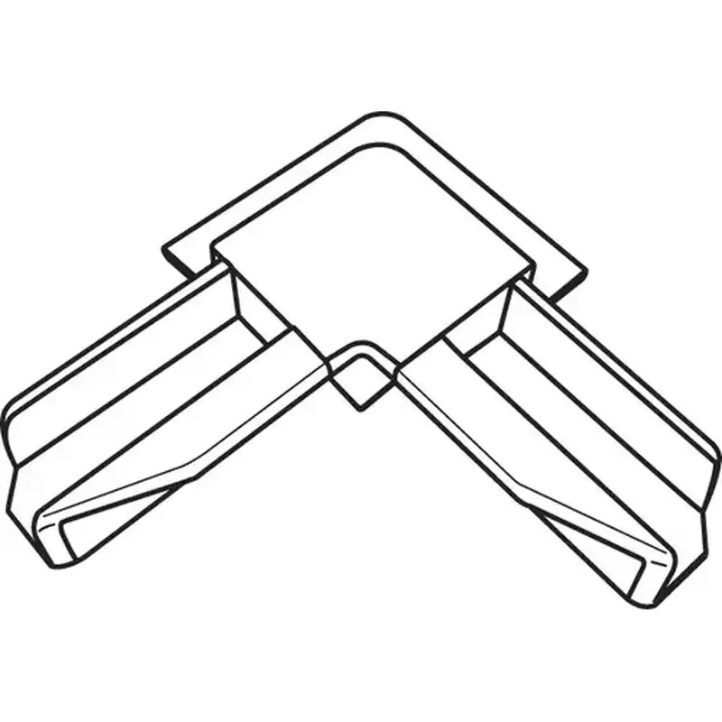 Brixwell 90-1121-XCP25 Corner Key Plastic White - pack of 625