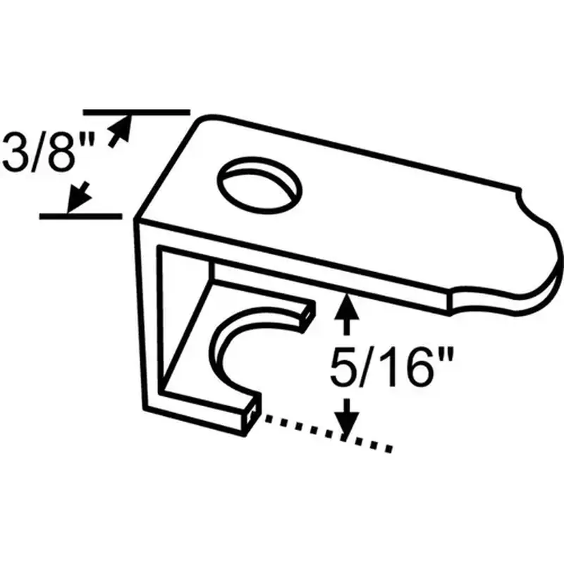 Brixwell 90-34 5/16in Cee Clip Aluminum - pack of 25