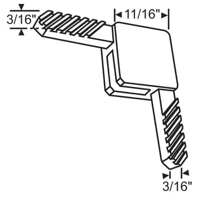 Brixwell 90-489b C-SASH EXTERNAL CORNER BRONZE