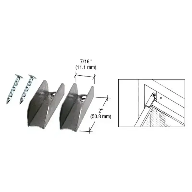 CRL WSC201M-XCP100 Mill Finish Jiffy Hangers with Nails - Bul - 2 per pack x100 packs