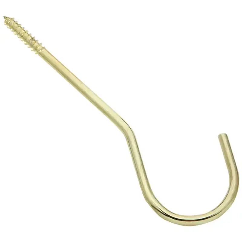 National Hardware N275214 V2666 6" Ceiling Hook Brass Finish