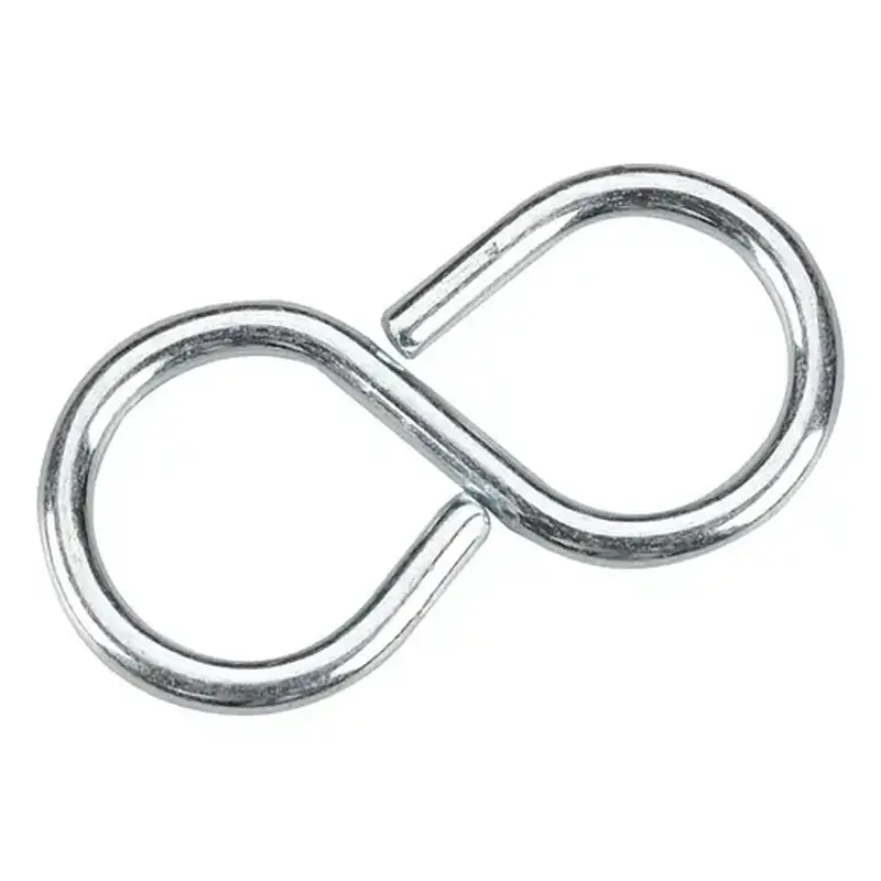 Onward 286XBC-XCP10 Closed S-Hook, 15 lb Working Load, 3.7 mm Dia Wire, Metal, Zinc - pack of 10