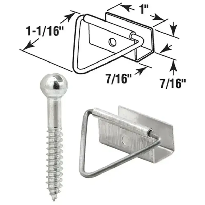 Prime-Line PL7762 7/16 In. Bottom Latch Screen Frame Fastener - pack of 4