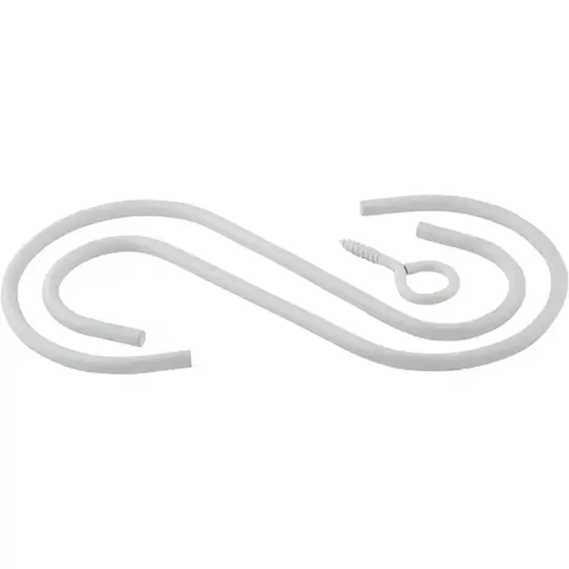 National Hardware N275164-XCP5 V2665 6" Extension Hook Kit White Finish - pack of 5