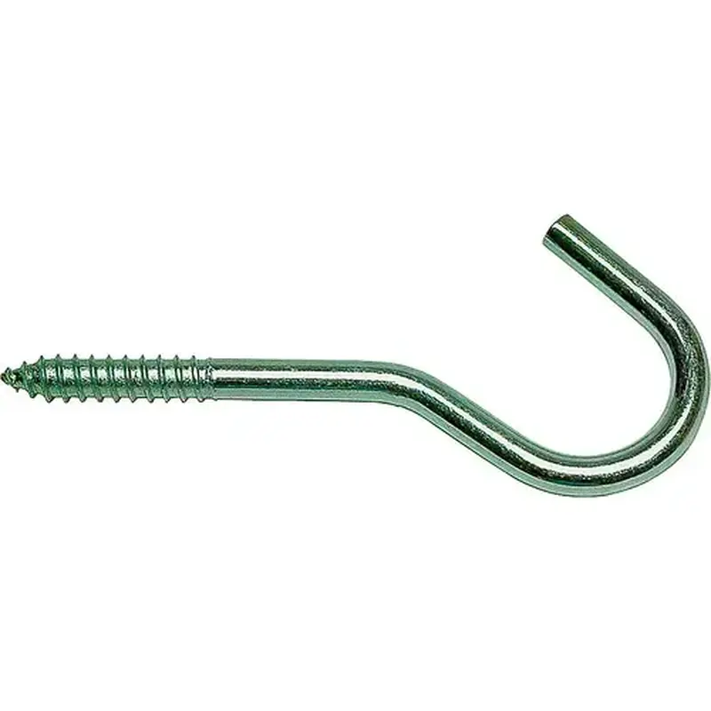 ProSource LR309 Ceiling Hook, 130 lb Working Load, Steel, Silver, Zinc