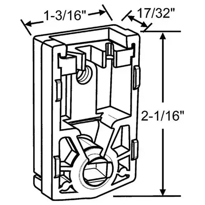 Brixwell 62-873 Pivot Lock Shoe 1-1/4in X 5/8in DP Cam SS Top Plate