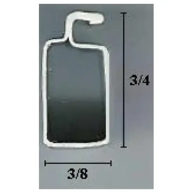 Brixwell 90-201 3/8 X 3/4 Screen Frame Bronze 20 8ft Lengths Per Carton uses 140-9/64in Spline