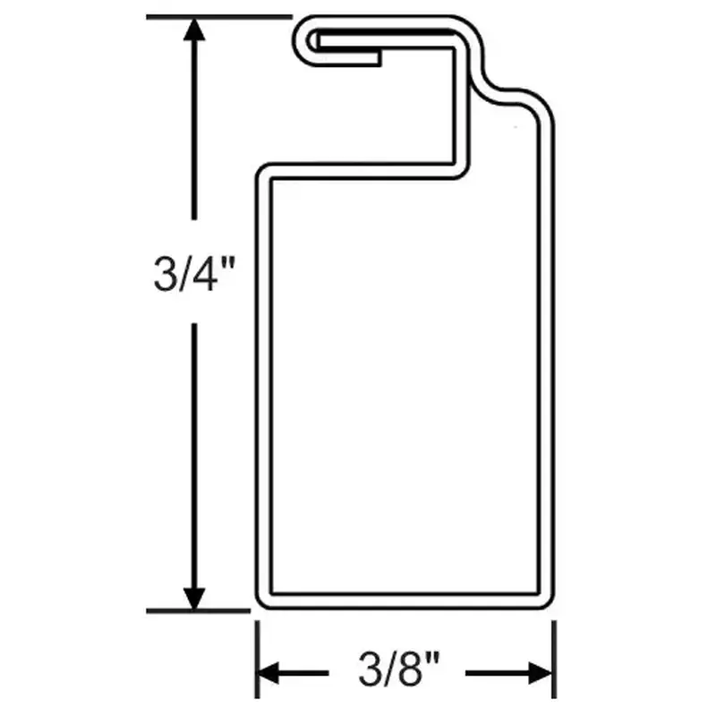 Brixwell 90H-199ad Tube 8 Ft Screen Frame Almond 20 Pcs