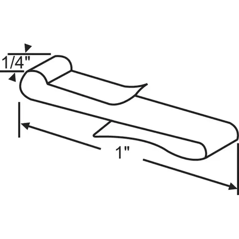 Brixwell 62-517 Balance Clip 1in Length "s" Clip hwp474