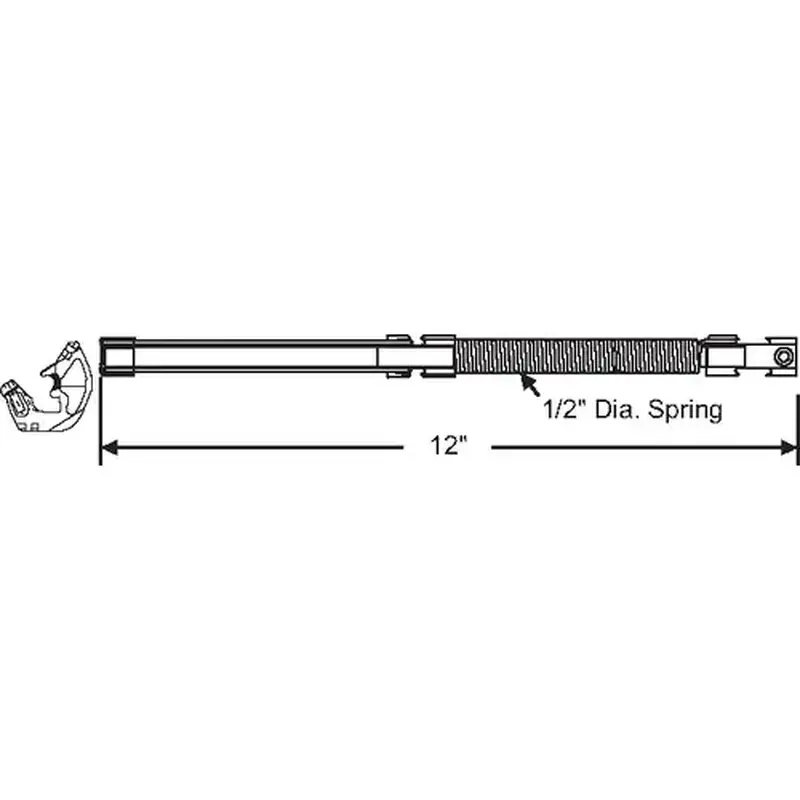 Brixwell 901-1200-11 12in Arrow Balance with 62-539 White Shoe Attd
