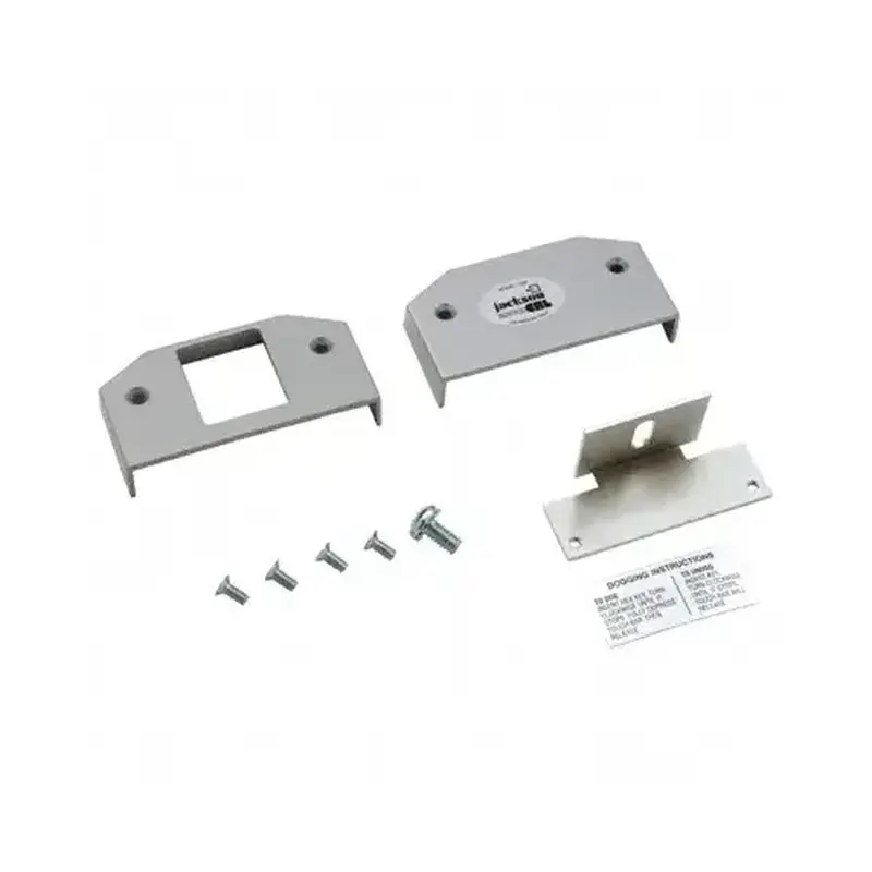 Jackson 302654628 Push Pad End Cap Package Satin Aluminum Finish