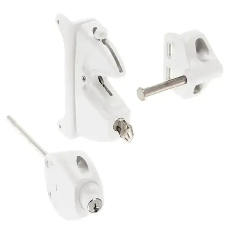 CRL LLP1W White Privacy Latch with Keyed Lock
