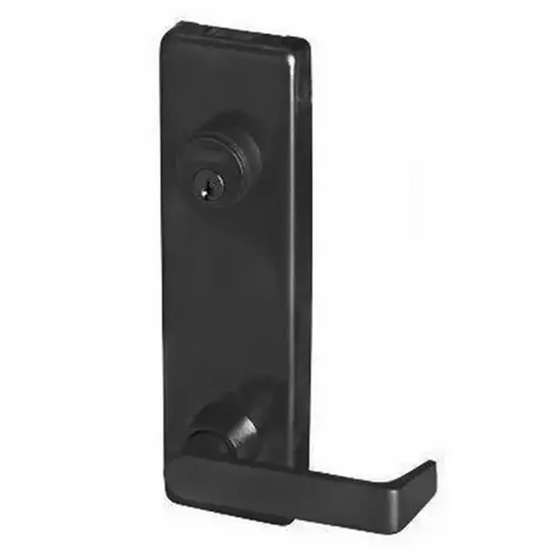 Falcon 510L313 Dane Lever Exit Device Trim with Key Locks or Unlocks Dark Bronze Finish