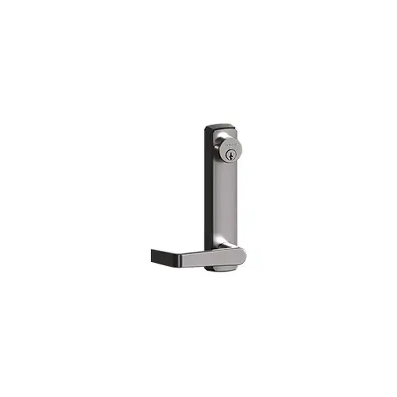 Hager 171507 46CE Cylinder Escutcheon Outside Exit Device Trim with Withnell Lever Bright Chrome Finish