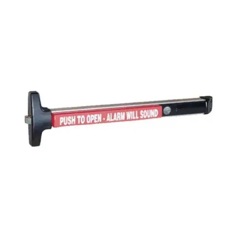 Lockey V40xEBxW 33" L V40 Series Panic Bar By Detex Alarm Bar / Weatherized Satin Aluminum