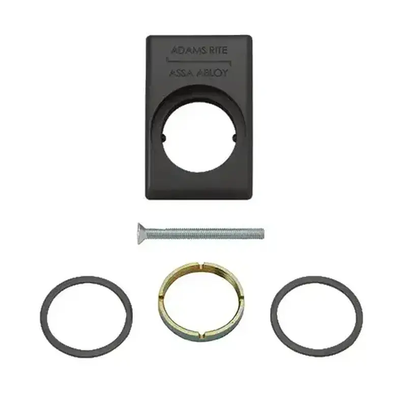 Adams Rite DH86533 Black Anodized Mortise Cylinder Mounting Pad
