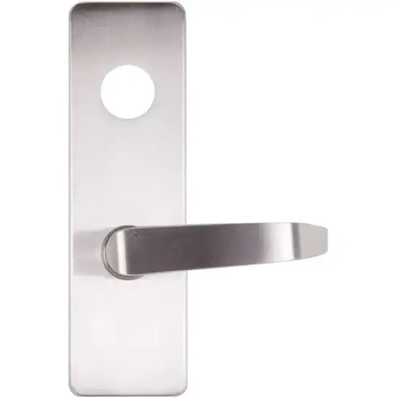DETEX 09DNS RHR 626 10 Series Satin Chrome Grade 1 Exit Trim, Storeroom Function, S Lever, Less Cylinder, Right Hand Reverse