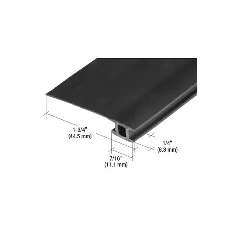 CRL B791 Black 84" Vinyl 1-3/4" Adjustable Width Bug Strip