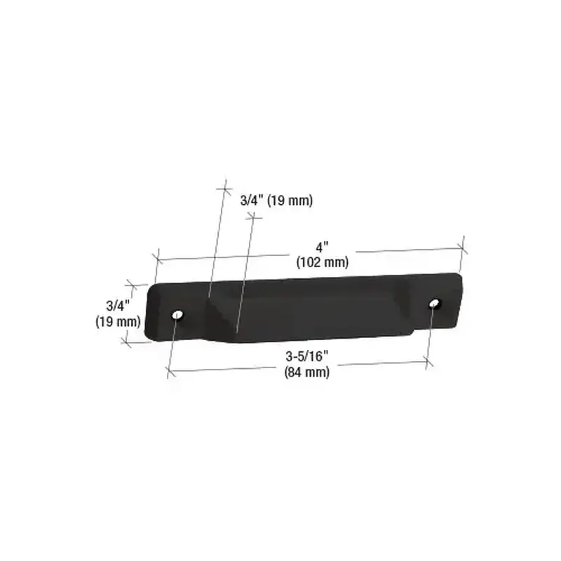CRL F2631 Black Deluxe Window Sash Lift - pack of 2
