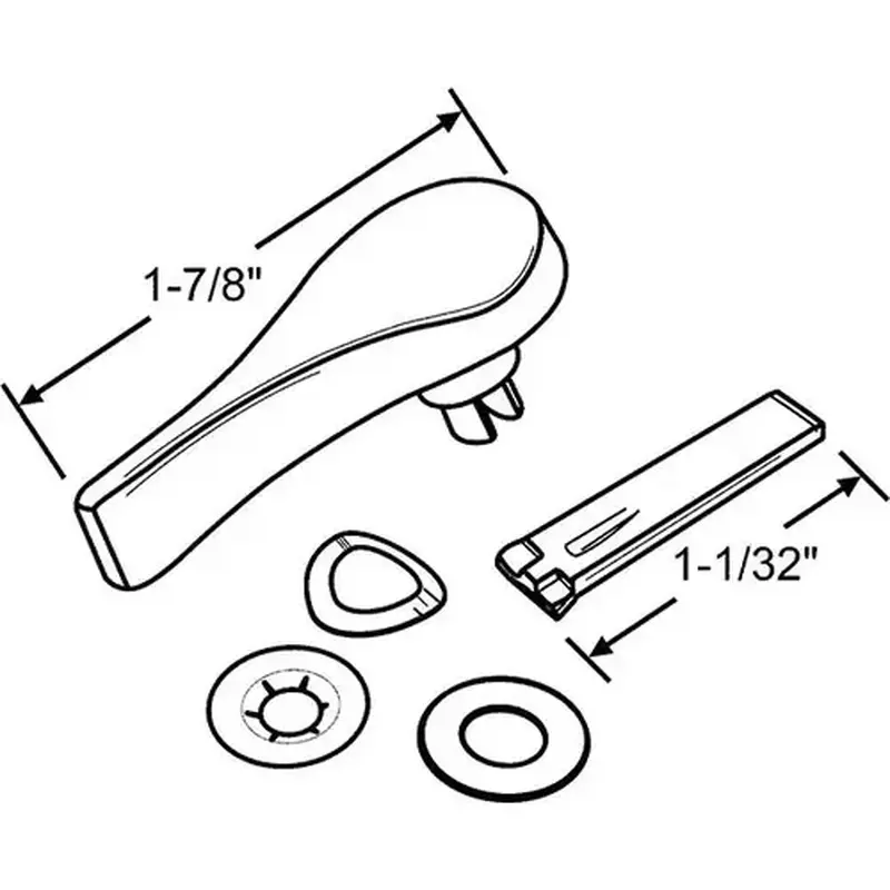 Brixwell 13-245w-ttkit THUMBTURN KIT FOR 13-245W WHITE
