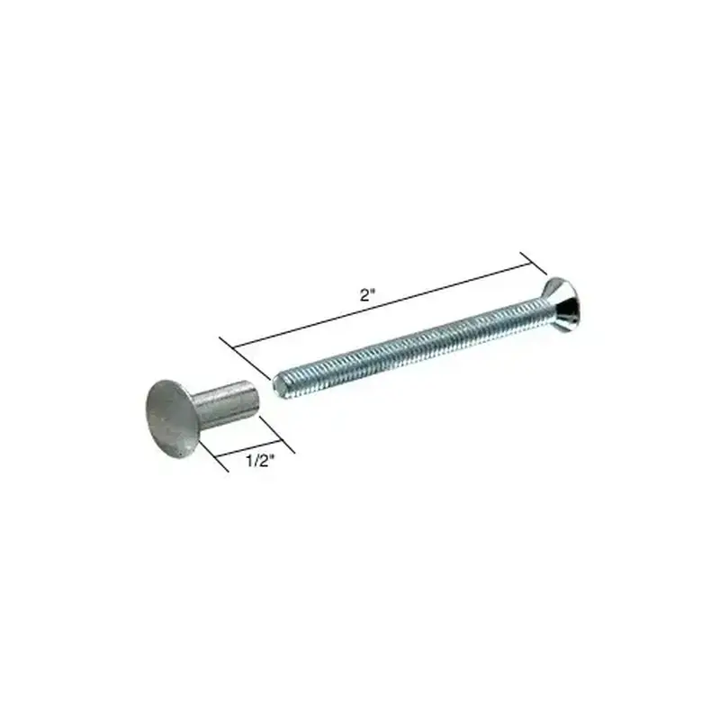 CRL E2055 Aluminum 2" Binder Post and Fastener - pack of 4