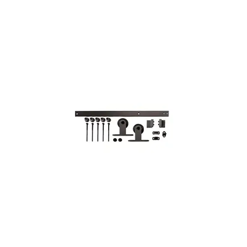 Hager 024080 9456 Flat Track Steel Black Top Mnt 72" Track Kit BLK