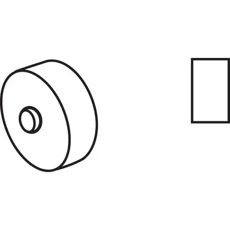 Brixwell 11-129 5/8" Nylon Roller with Axle