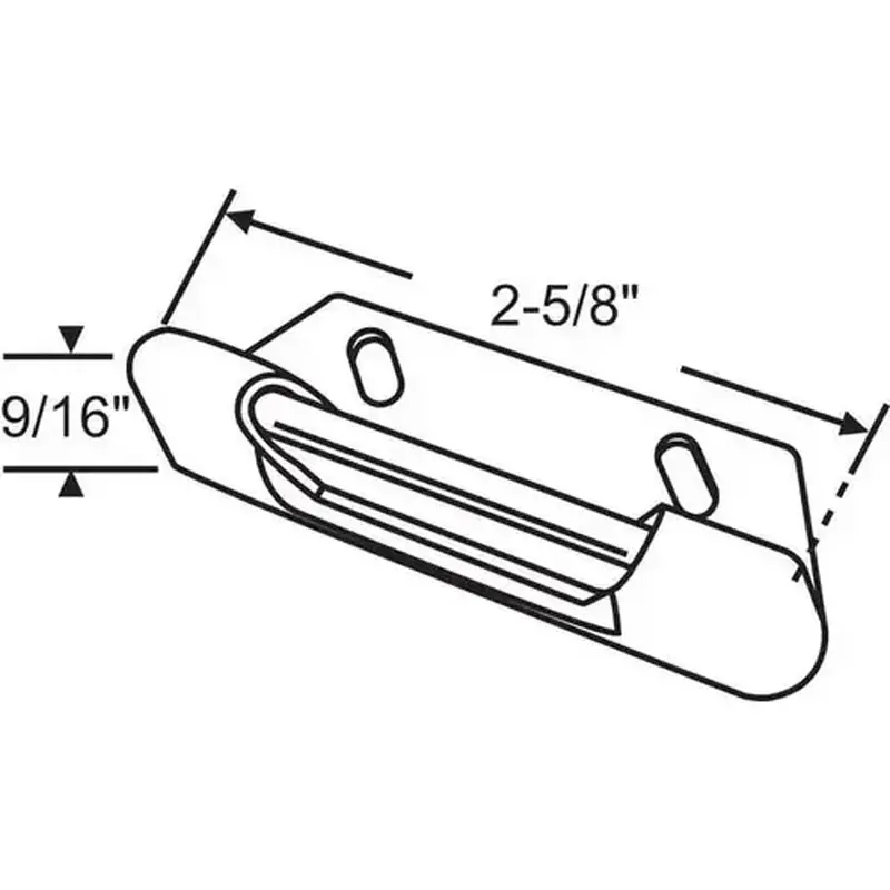 Brixwell 19-300b Strike Plate Black SDH 5 BL
