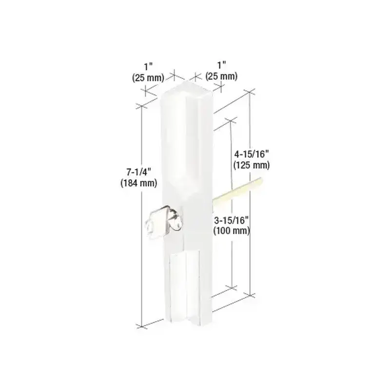 CRL C1120 White Pull and Keyed Locking Unit