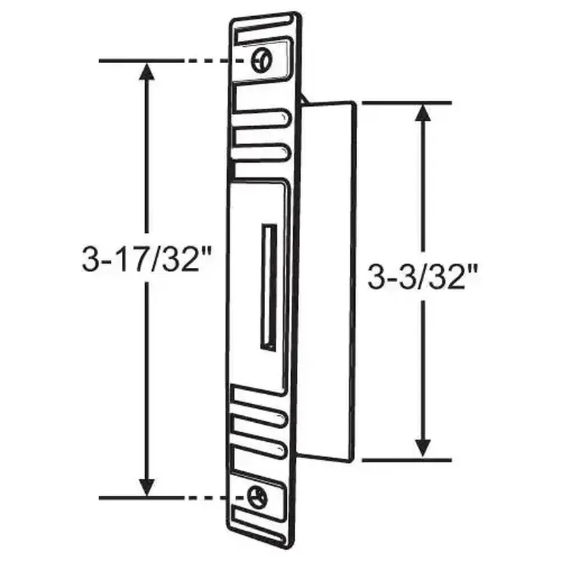 Brixwell 14-151b Inside Screen Door Pull With Slot Black