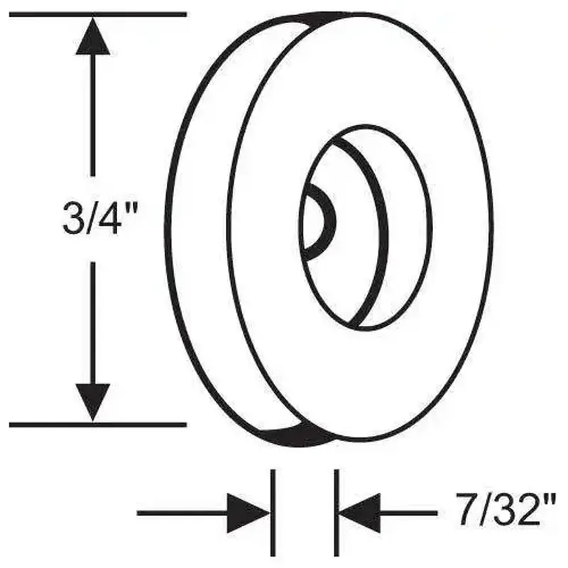 Brixwell 16-107 WHITE DOOR BUMPER