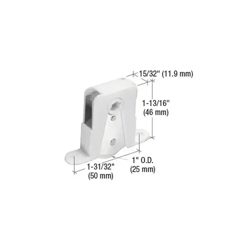 CRL B684B 1" Nylon Sliding Screen Door Bottom Roller in a Bulk Pack