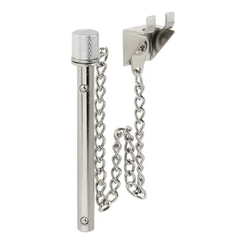 FHC S4066 Sliding Patio Door Pin Lock With Retaining Ball - Chrome Plated