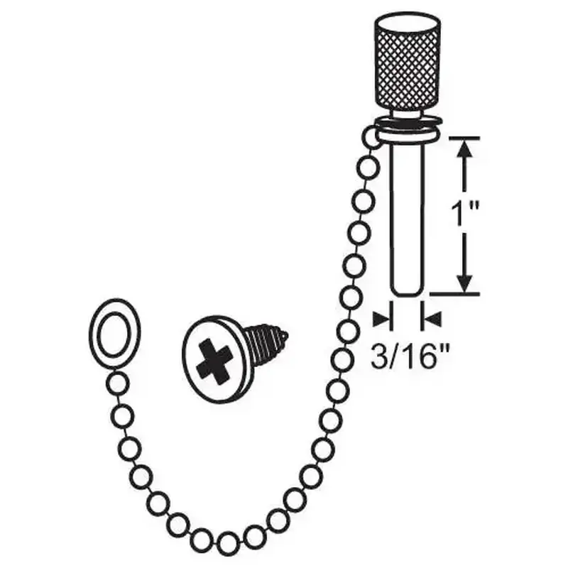Brixwell 900-1099 TRAVEL LOCK PIN (1) Screw Included