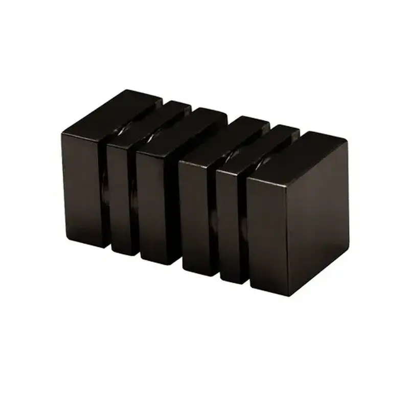 FHC DKSQ20RB Back-to-Back Square Knobs - Oil Rubbed Bronze
