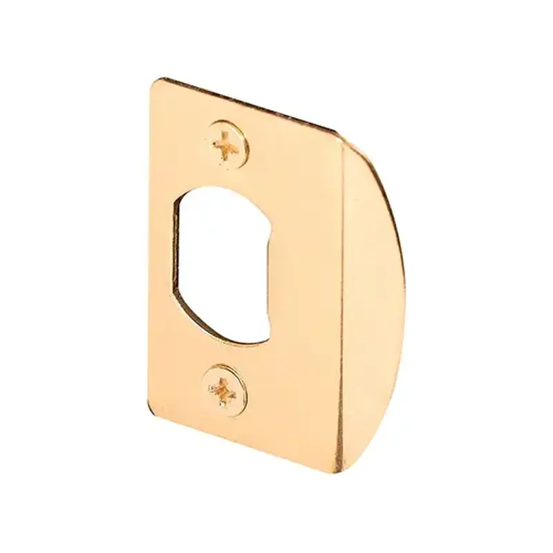 FHC E2232 Standard Latch Strike - 1-5/8" - Steel - Brass Plated Finish - pack of 2