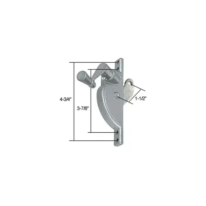 CRL WCM208 Left Hand Jalousie Operator - 1-1/2" Arm Aluminum