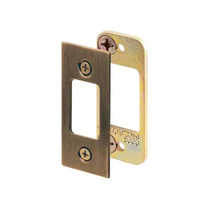 FHC E2480 Security Deadbolt Strike - 2-3/4" - Steel - Antique Brass