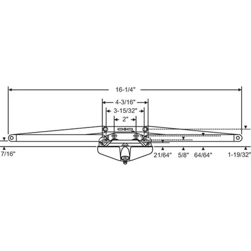 Brixwell 29-119-1 Awning Operator Single Pull bronze 16-1/4in Length