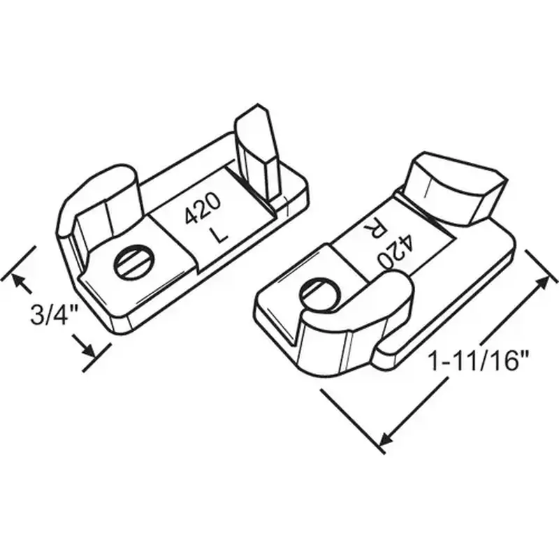 Brixwell 900-299 Awning Window Vent Lock Set awv 3