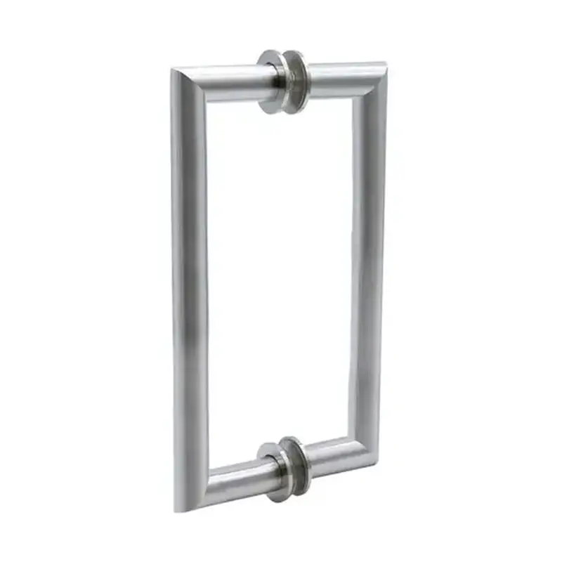 FHC PHM8X8BN 8" Mitered Round Series Back-to-Back Pull - Brushed Nickel