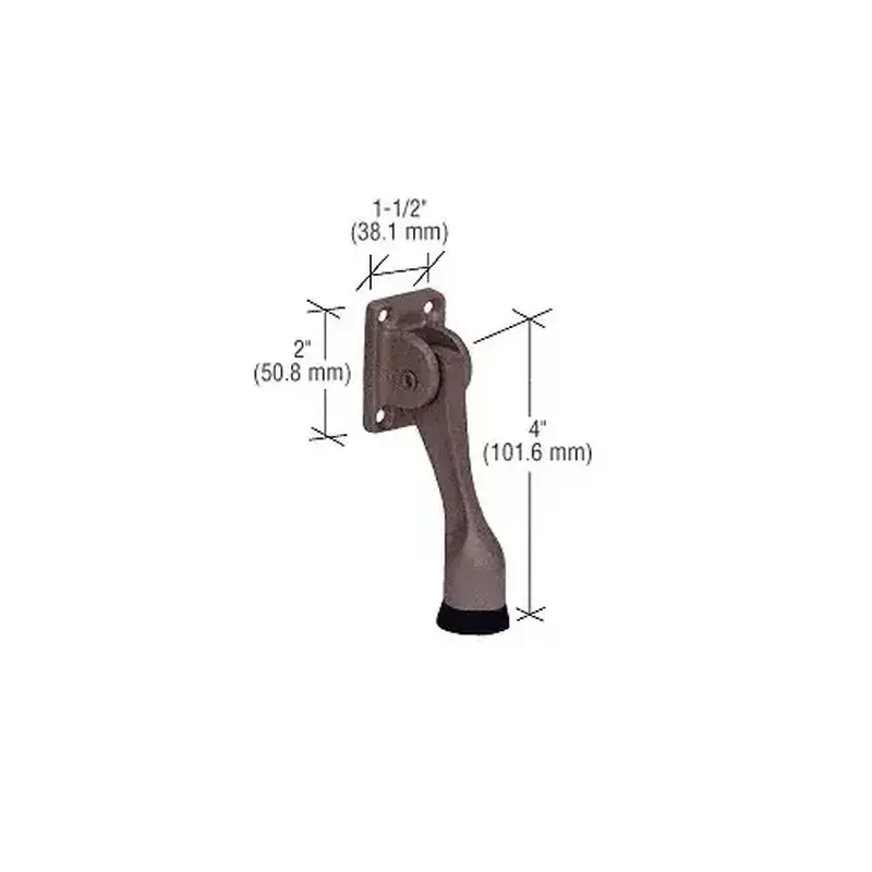 CRL J4552B Bronze 4" Heavy-Duty Stop and Holder - Bulk - pack of 10