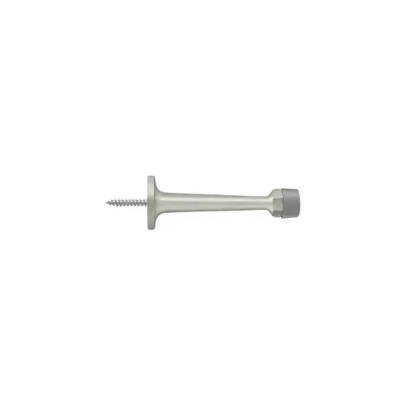 Deltana BDS30U15 3-1/4" Baseboard Door Bumper, Solid Brass in Brushed Nickel